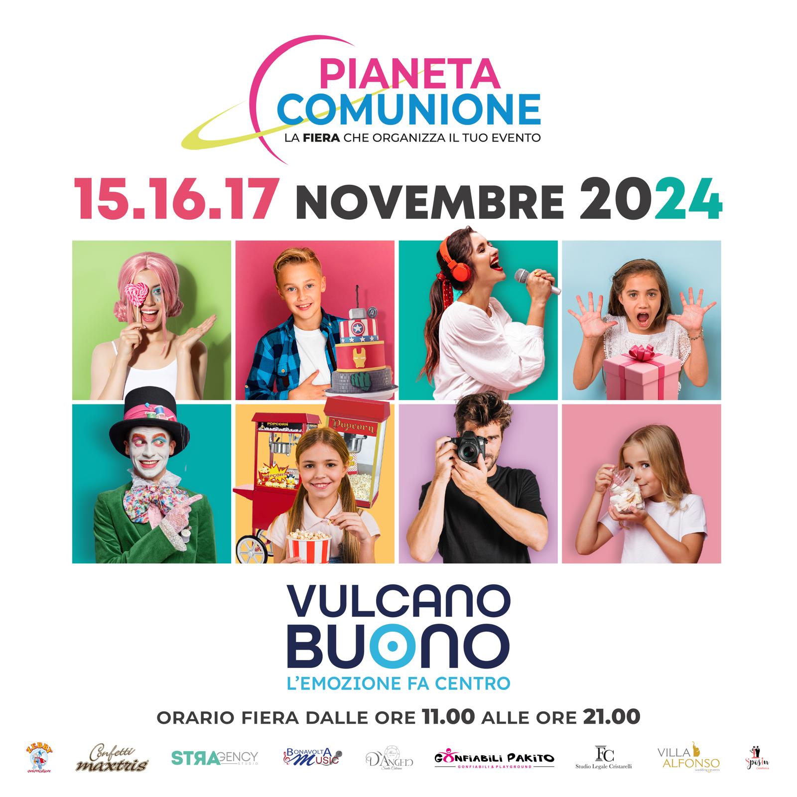 Pianeta Comunione: un week end ricco di eventi e show al Vulcano Buono, Pianeta Comunione 2024, Pianeta Comunione e Sposincampania, Fabio Cristarelli, Diego Chiaiese, Salvatore Postiglione, Marco Paulillo, Decibel Bellini, sposincampania media partner